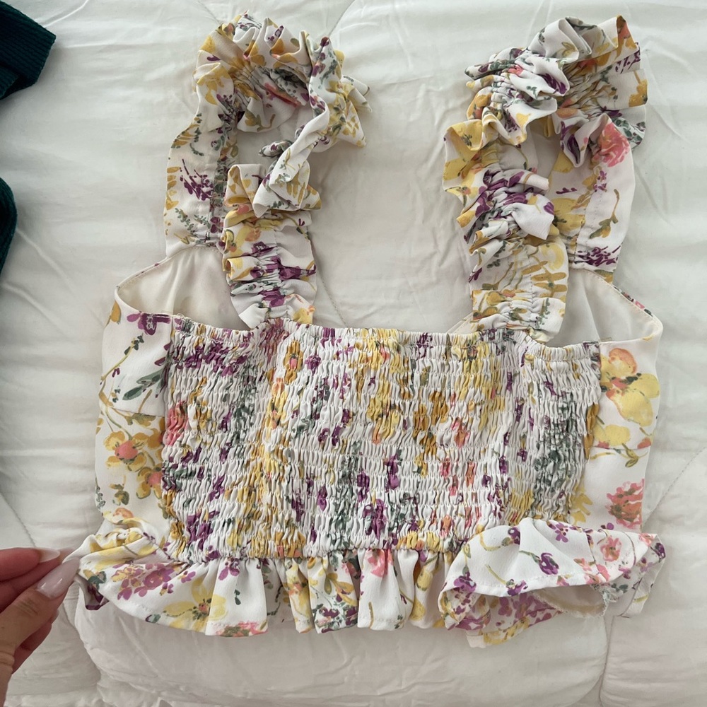 Floral crop top - Picture 4 of 4